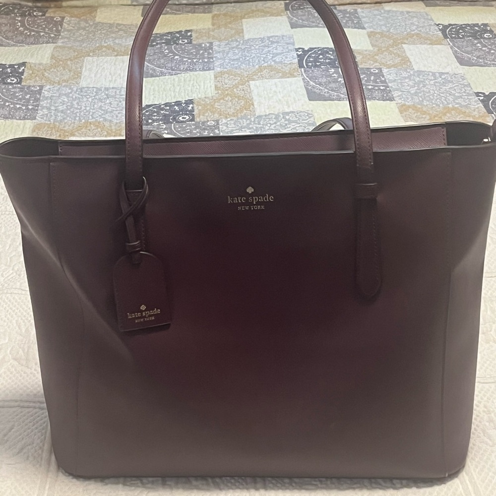 Kate Spade Deep Burgundy Tote